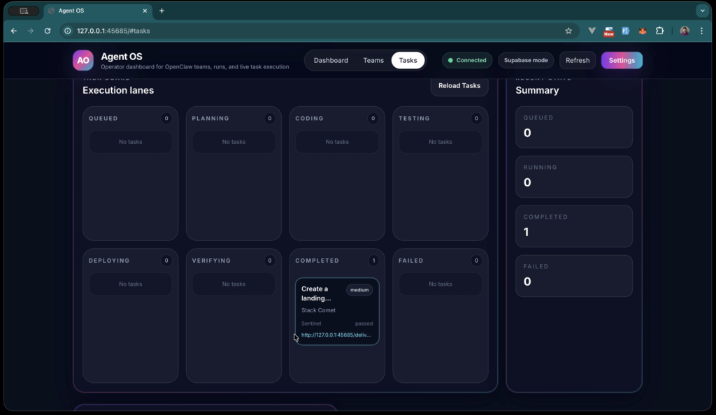 AgentOS — Multi-Agent Orchestration Platform Built on OpenClaw screenshot